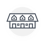 Home 2 terraced house icon